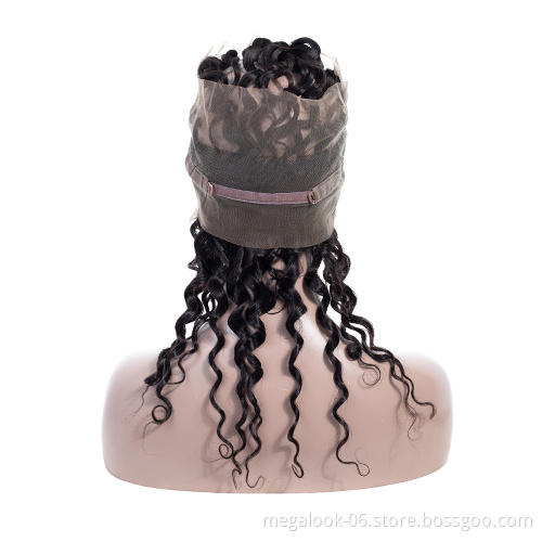 Natural Straight Brazilian Human Hair Bundle 360 Degree Full Lace Frontal Closure South Africa